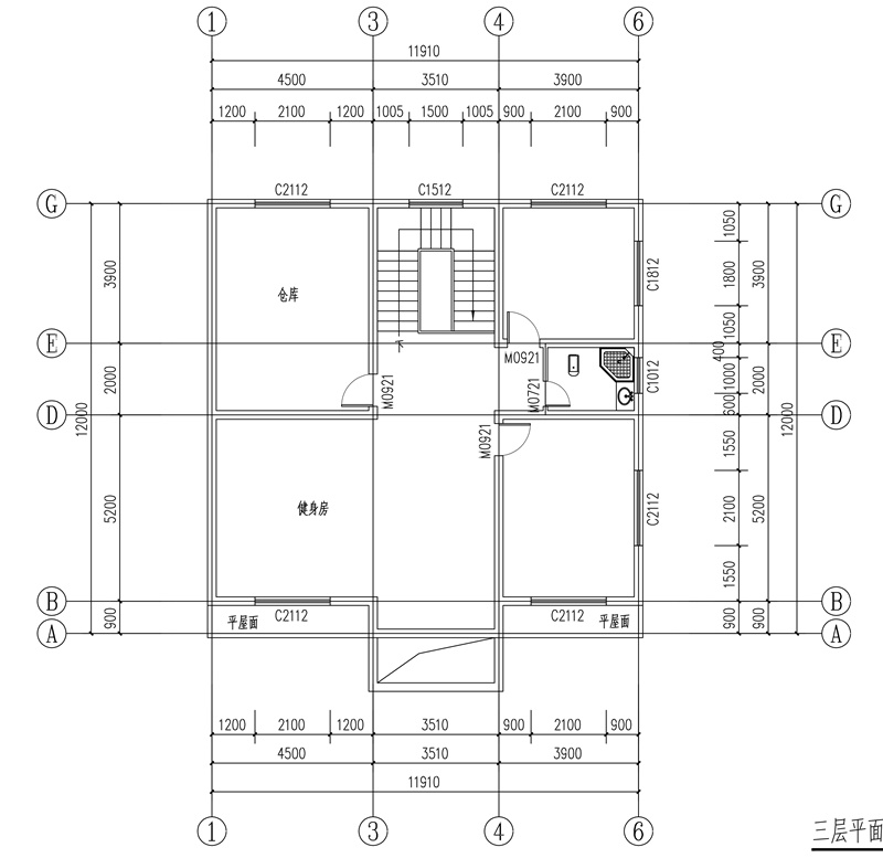 农村140平方三层自建楼房设计平面图