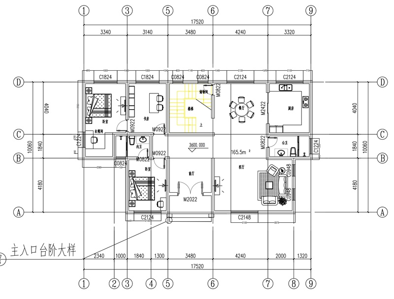 160平方二层自建房设计平面图