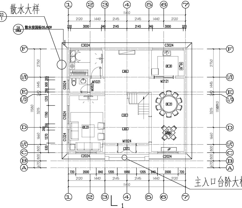 农村160平5农村别墅设计平面图