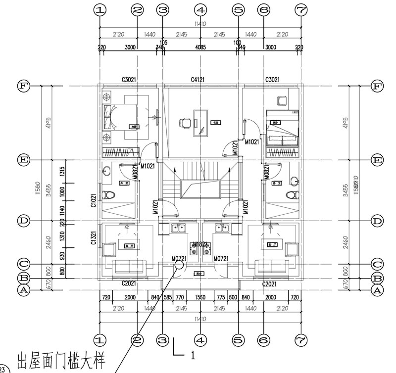 农村160平5农村别墅设计平面图