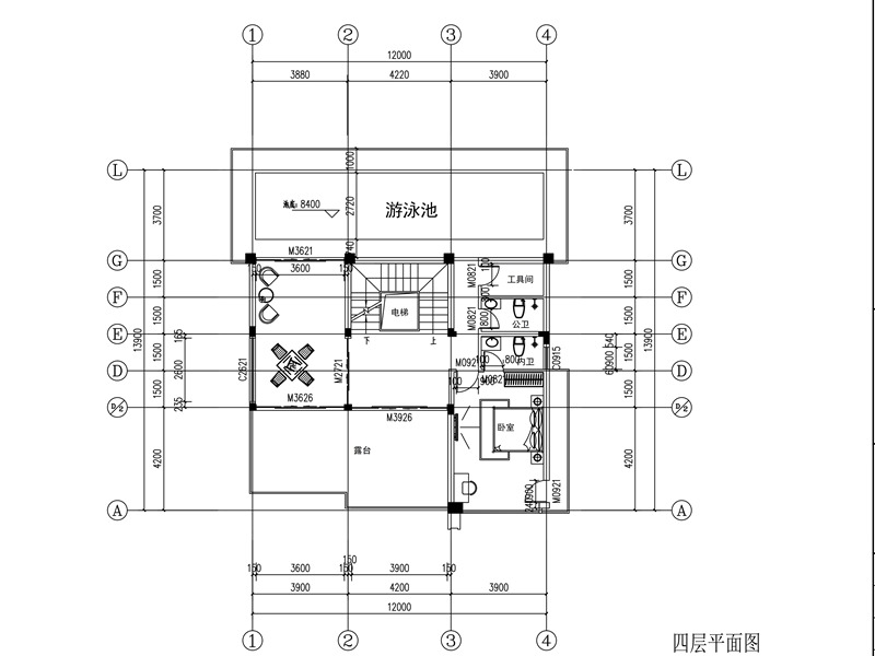 农村带电梯自建房设计平面图