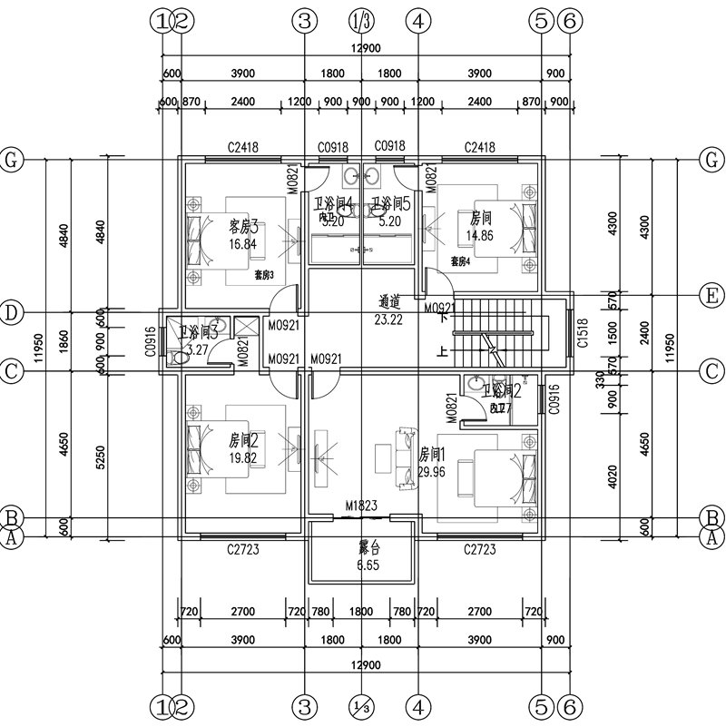 三层现代别墅设计户型图